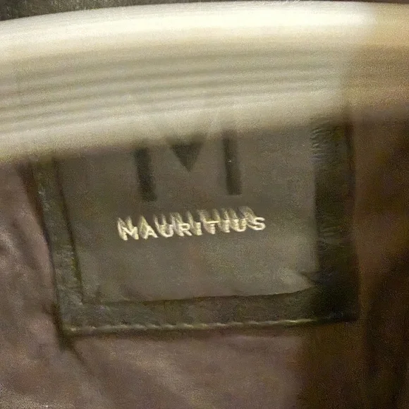 Mauritius Black Leather Moto Jacket - Picture 3 of 5